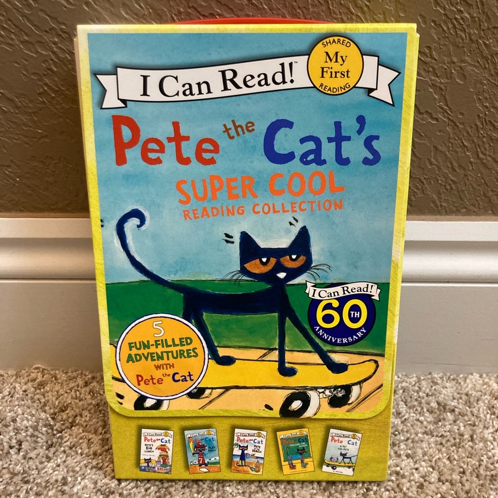 Pete the Cats Super Cool Reading Collection. 5 Paperbacks in Excellent Condition